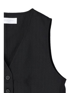 Green Parks ヘリンボーンベスト Black