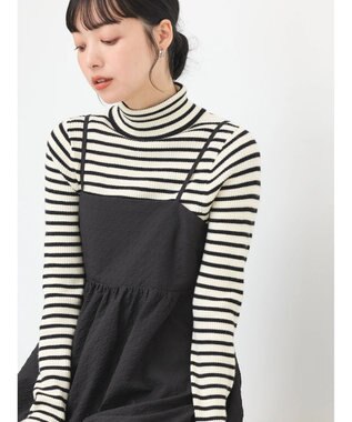 earth music&ecology バックオープンキャミワンピース Black