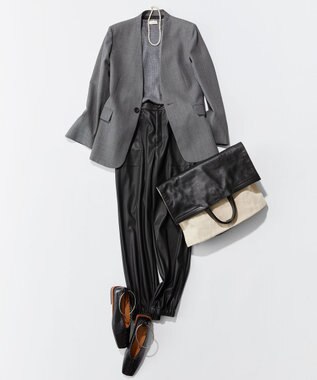 NAVE 【Nave】ヴィーガンレザー パンツ ブラック系