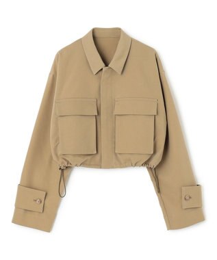 NAVE 【Nave・セットアップ可/洗える/撥水】スパンツイル ショートジャケット カーキ系