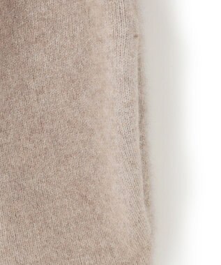 23区 ラクーンブレンドダブルフェイス ニット フーディー ベージュ系