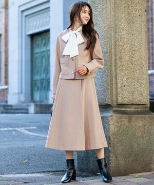 【2SET】ジャケット × フレアスカート セット