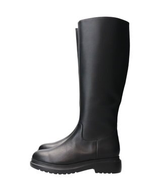 Bridget Birkin 【PARADIS COULEUR】ラウンドトウモールドソールロングブーツ ブラック