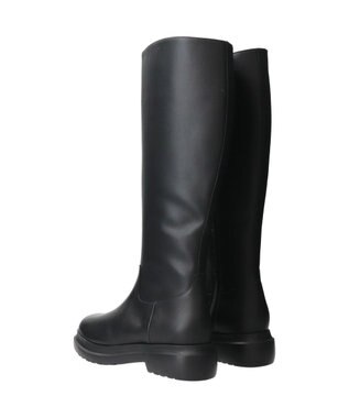 Bridget Birkin 【PARADIS COULEUR】ラウンドトウモールドソールロングブーツ ブラック