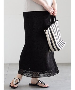 Te chichi レースプリーツナロースカート《2026 SUMMER LOOK item》 ブラック