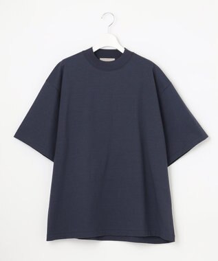 UNFILO MENS 多機能 モックネックＴシャツ ネイビーブルー