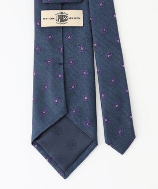 J.PRESS MEN 【J.PRESS SPUN SILK COLLECTION】小紋柄ネクタイ ダルブルー系7