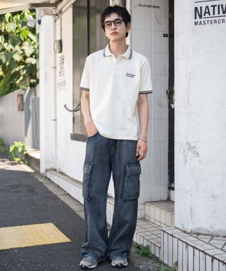 WEGO 【ユニセックス着用ITEM/MLサイズ展開】ワンポイント刺繍カノコポロ（SS） ホワイト