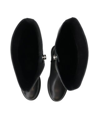 Bridget Birkin 【PARADIS COULEUR】ラウンドトウモールドソールロングブーツ ブラック