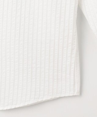 JOSEPH ABBOUD 【イージーケア】オーガニックコットンプリッセ シャツ ホワイト系