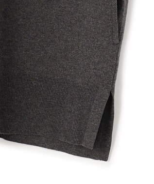 23区 L 【Lサイズ限定/洗える】ヴィスコースストレッチ ニット パーカー グレー系