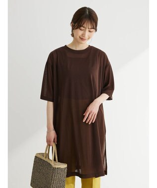 Green Parks シアーカットチュニック Brown