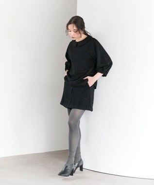 #Newans 【セレモニーにも/洗濯機可】ランタンスリーブブラウス ブラック