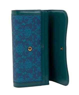 ANNA SUI リーブル 口金長財布 ネイビー