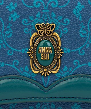 ANNA SUI リーブル 口金長財布 ネイビー