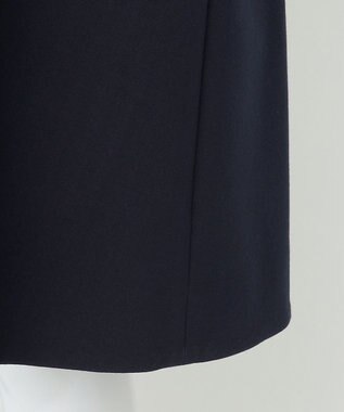 23区 S 【R(アール)】ダブルクロス 襟デザイン ワンピース ネイビー系