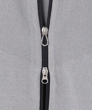 23区GOLF 【MEN】トラックジャケット ホールガーメント ニットジャケット ライトグレー系