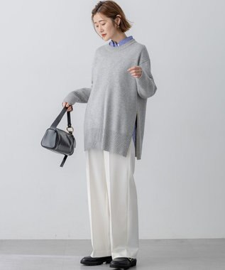 23区 【滝沢眞規子さん着用/VERY掲載】TRストレッチギャバ ワイド パンツ ホワイト系