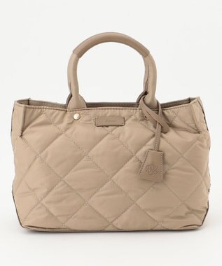 J.PRESS LADIES 【2way・撥水】ボンディングキルト トート バッグ ベージュ系