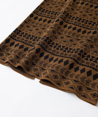 TRICOTE TRIBAL PATTERN SKIRT / トライバル パターン スカート 87BROWN