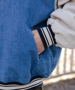 WEGO デニムスタジャン デニム淡色