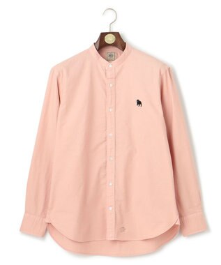 J.PRESS MEN 【大人気バックブル】バンドカラー オックスフォードシャツ ピンク系