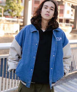 WEGO デニムスタジャン デニム淡色