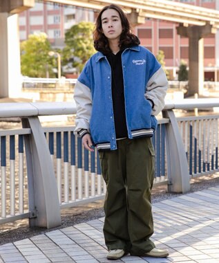 WEGO デニムスタジャン デニム淡色