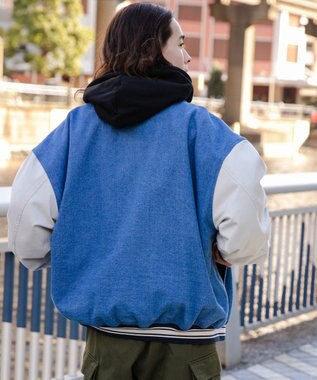 WEGO デニムスタジャン デニム淡色