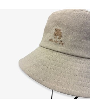 林八百吉商店 moz  綿麻ひも付きハット ベージュ