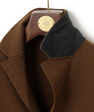 J.PRESS MEN ミラノリブニットジャケット ブラウン系