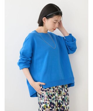 AMERICAN HOLIC 前振りニットプルオーバー Blue