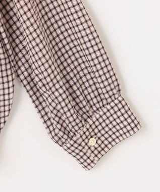 J.PRESS LADIES サイロチェック シャツ アイボリー×ネイビー×ピンク系