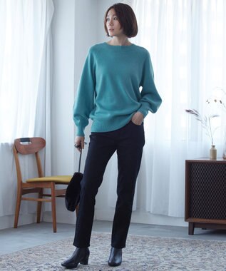 自由区 フェイクファーポシェット ブラック系