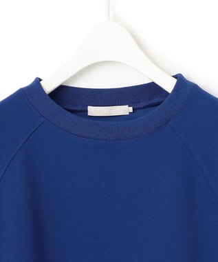 ICB 【UVカット・洗える】ジョーゼットジャージー クロップド丈プルオーバー ロイヤルブルー系