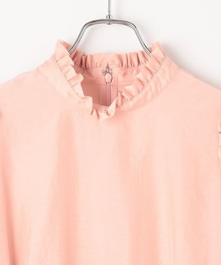 #Newans 【ANSWER for 骨格ウェーブ】フリルカラーパフスリーブチュニック ピンク系
