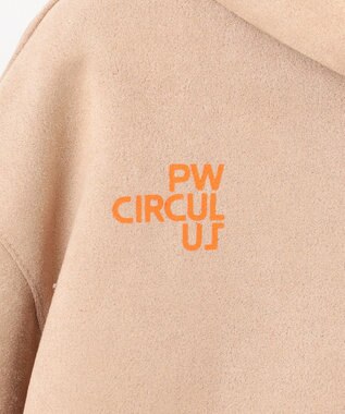 PW CIRCULUS 【WOMEN】スエード調 デタッチャブルフーディ ベージュ系