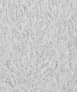 uncrave ラメ シャギー ニット スカート（uncrave STANDARD） シルバー×ライトグレー