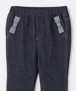 組曲 KIDS 【110-140㎝】デニムニット パンツ ネイビー