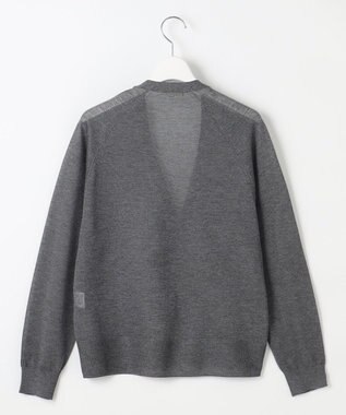自由区 【洗える】ブライトシアー カーディガン チャコール