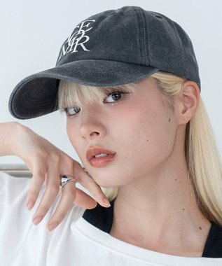 WEGO ピグメントロゴキャップ スミクロ