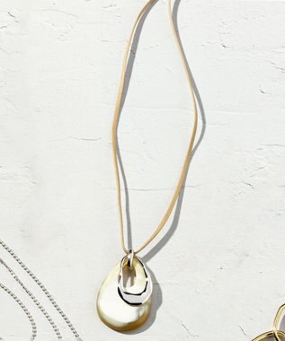 23区 【CLASSY.6月号掲載】ドロップホーン ワントップ ネックレス ホワイト系