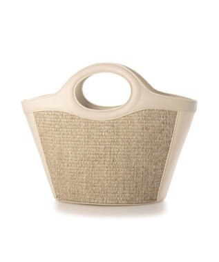 UNBILLION カシュカシュ cachecache / 雑材風くり手2way手提げ GY