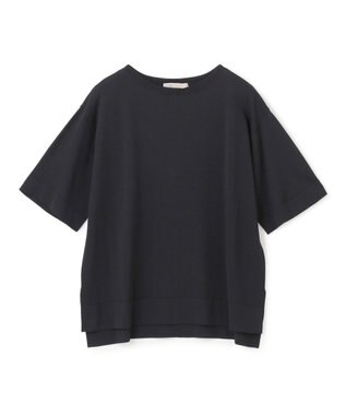 UNFILO L スゴ機能 ハーフスリーブニットT ブラック