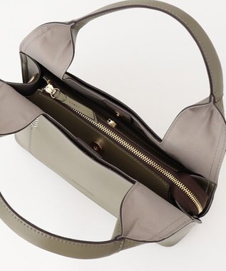 LA BAGAGERIE 【veganview】triangle shape mini tote bag カーキ