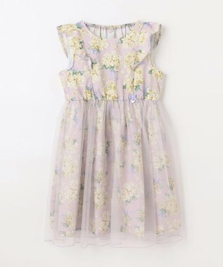 ANY KIDS アジサイ ワンピース ラベンダー系