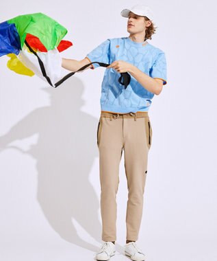 PW CIRCULUS 【MEN】ジラフメッシュ モックネック スカイブルー系