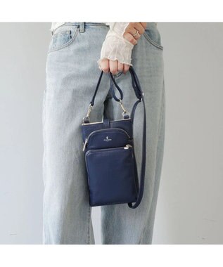 PELLE BORSA スリムポシェット Comfy 6701 ネイビー