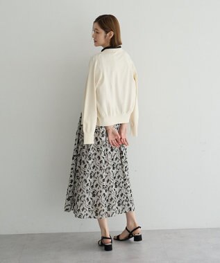 YECCA VECCA 【UVカット】クルーネックカーディガン Ivory