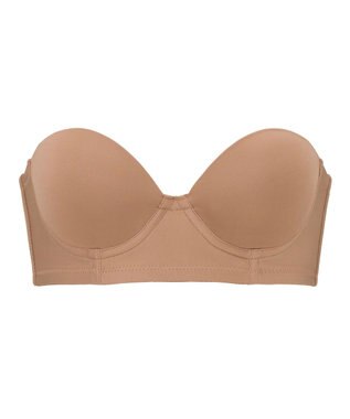 BRADELIS New York 【BRADELIS FIT】モールドストラップレスブラ ズレにくい 補正 ブラジャー  響きにくいカップ